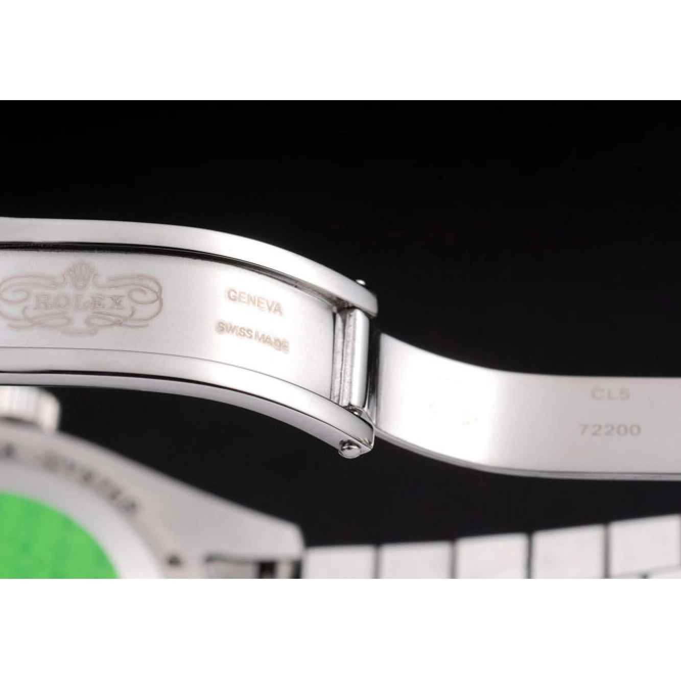 Aaa replica watch Stainless Polished Day-Date Rolex White Dial Steel 0706